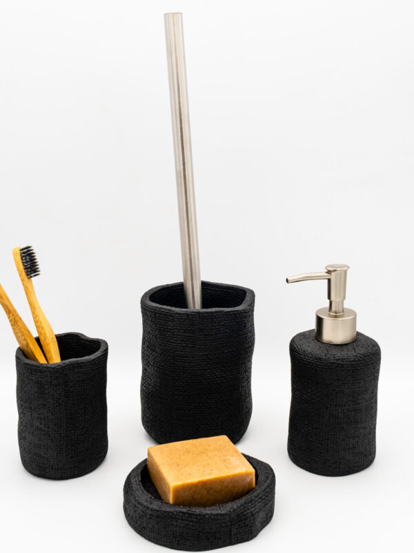 Set d'Accessoires de Salle de Bain Texturé
