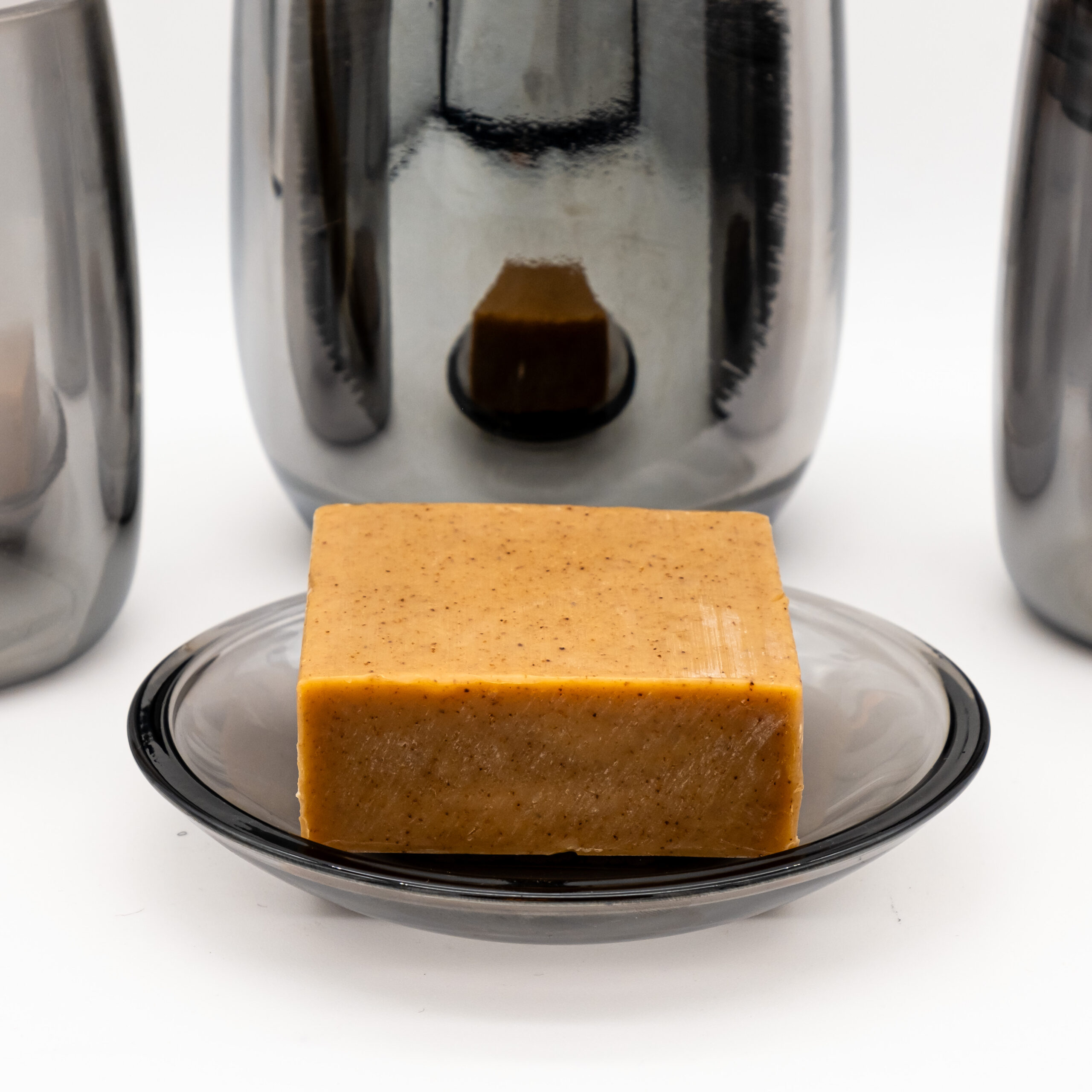 Set d'Accessoires de Salle de Bain en Verre Fumé - Image 5