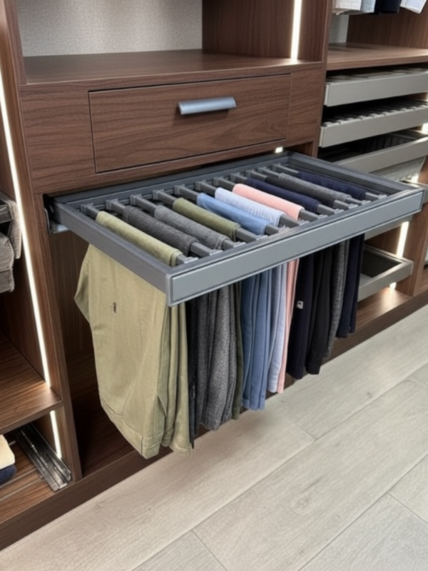 Porte pantalons extractible