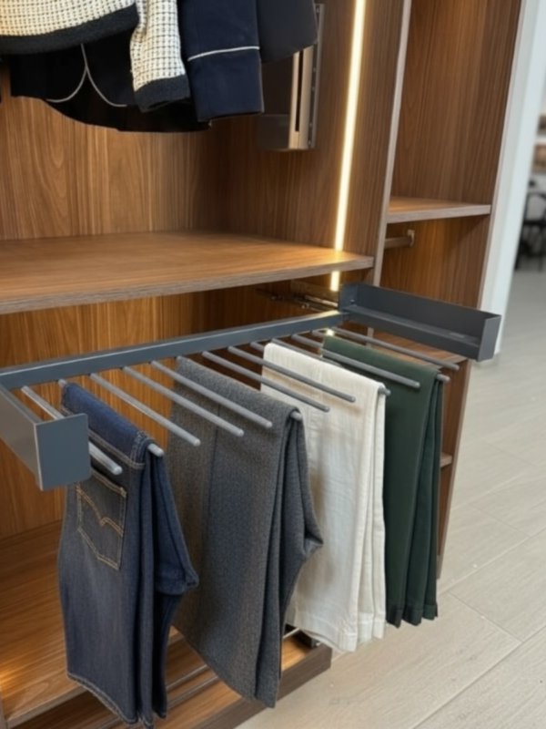 Porte pantalons extractible