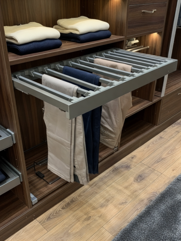 Porte pantalons extractible