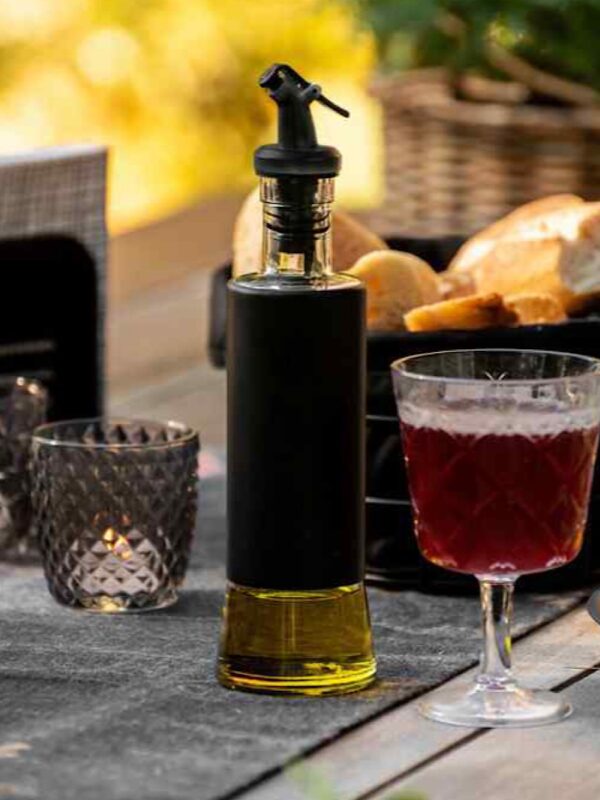 Bouteille huile olive avec bec verseur