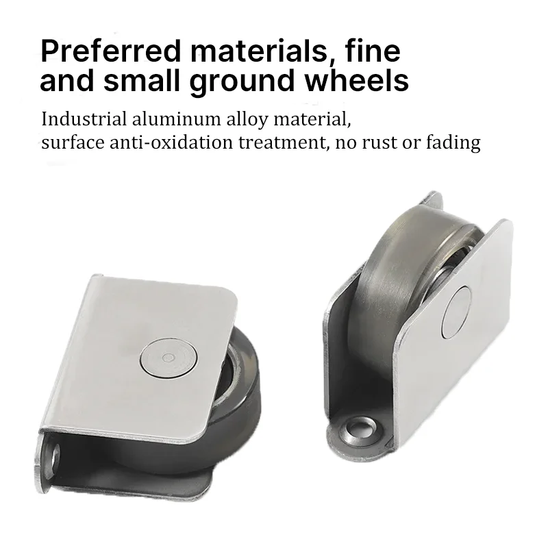 Kit de quincaillerie pour porte coulissante encastrée, rail de porte fantôme, capacité de charge 80 kg, pour portes de 700 mm à 1500 mm de largeur - Image 4