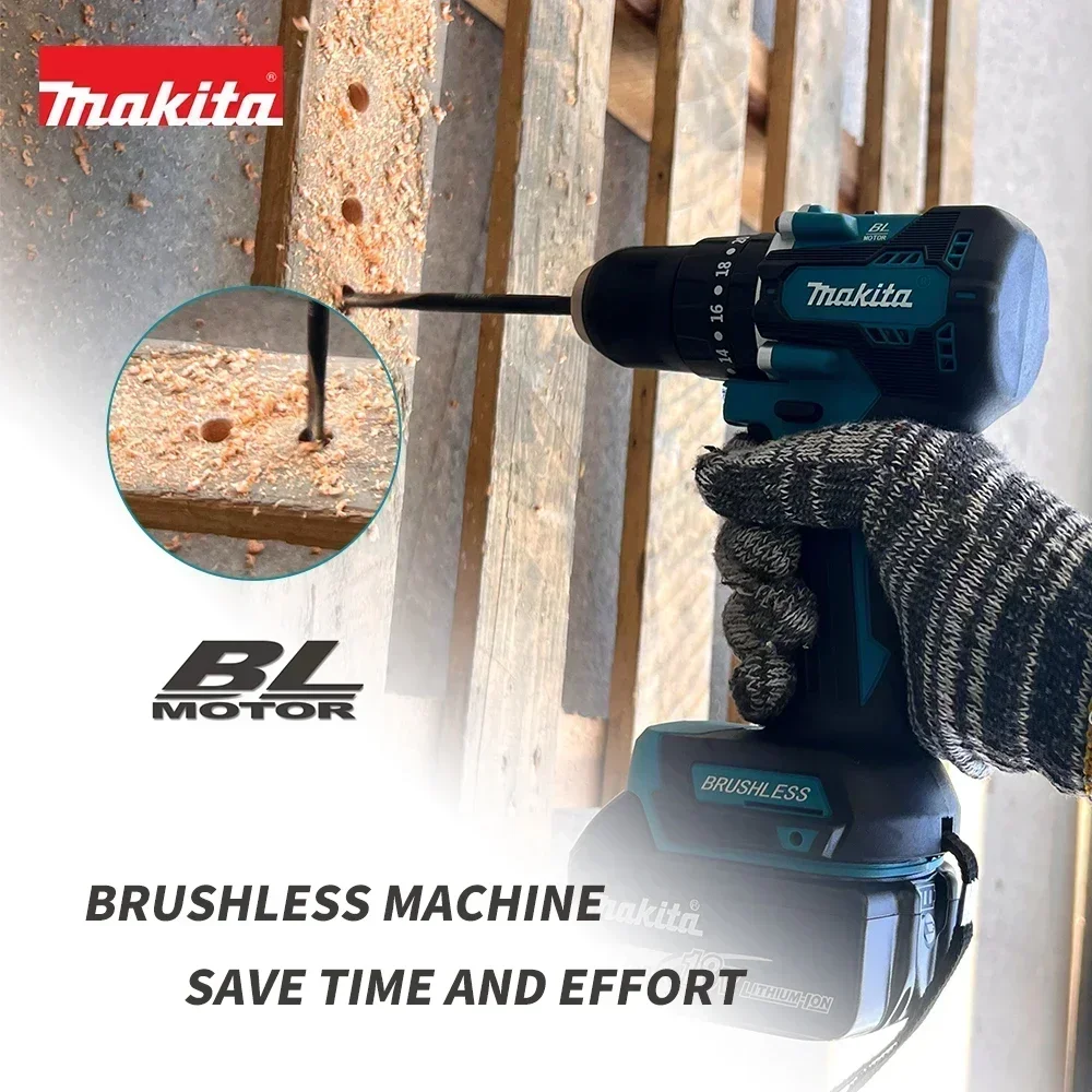 Makita DDF487 Perceuse-visseuse sans fil 18V sans balais, compacte, couple élevé, vitesse variable, outil électrique pour le travail du bois, compatible avec les batteries Makita - Image 5